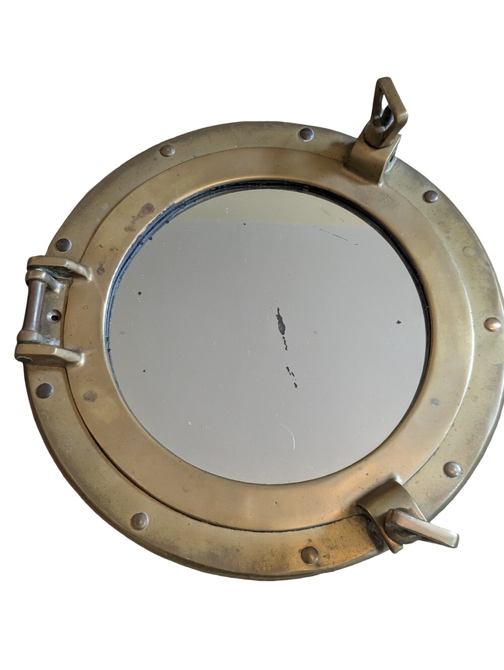 Vintage Brass Nautical Porthole Mirror Maritime Wall Decor 11.5" Man Cave